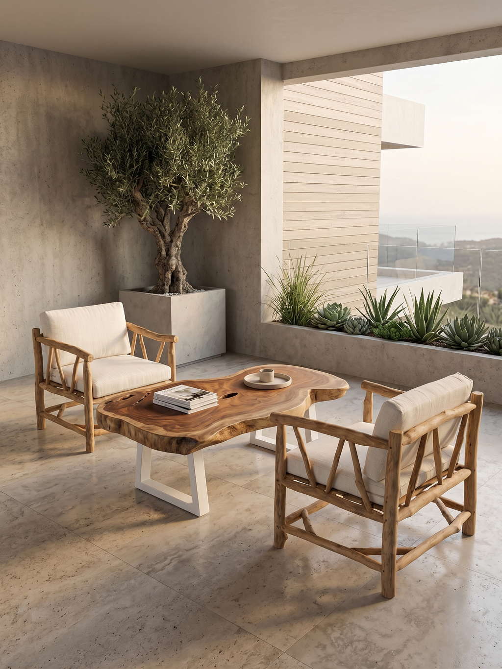 Fauteuil en Teck