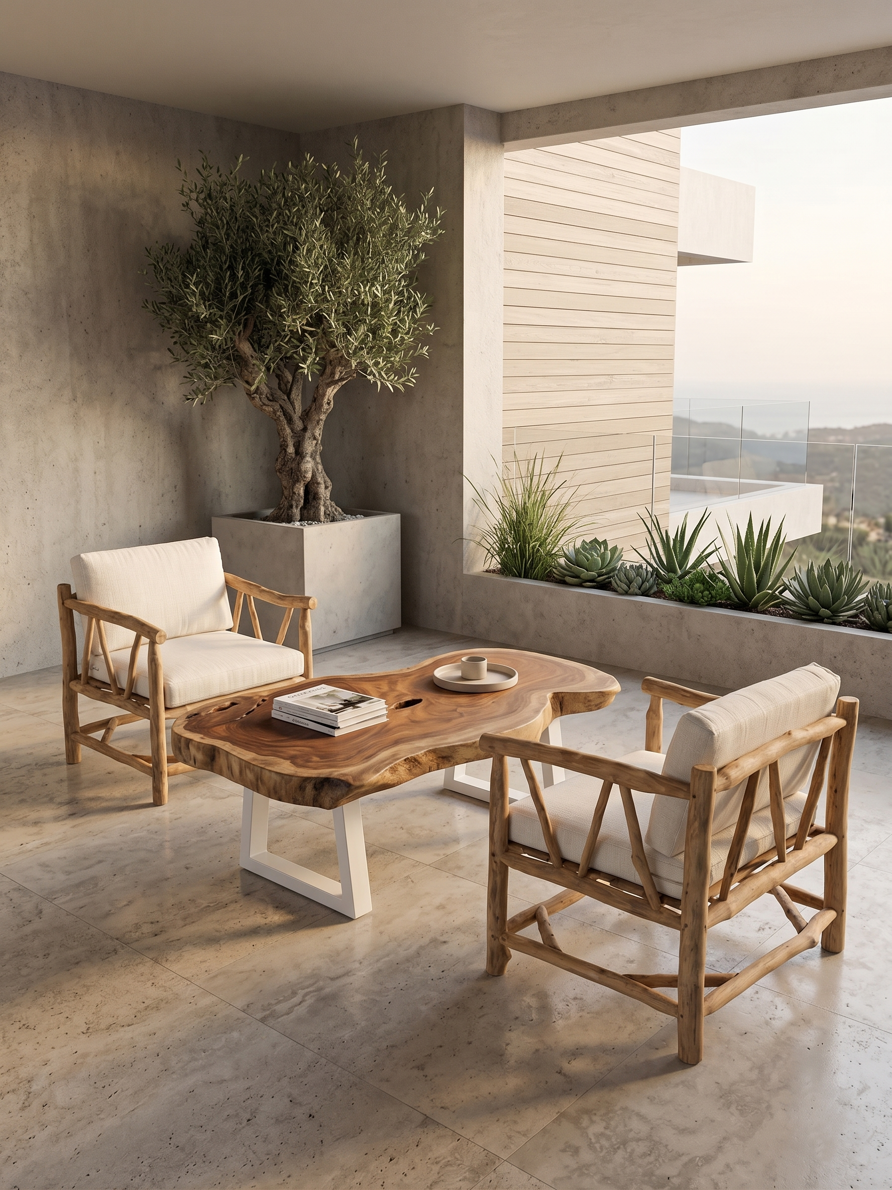 Fauteuil en Teck