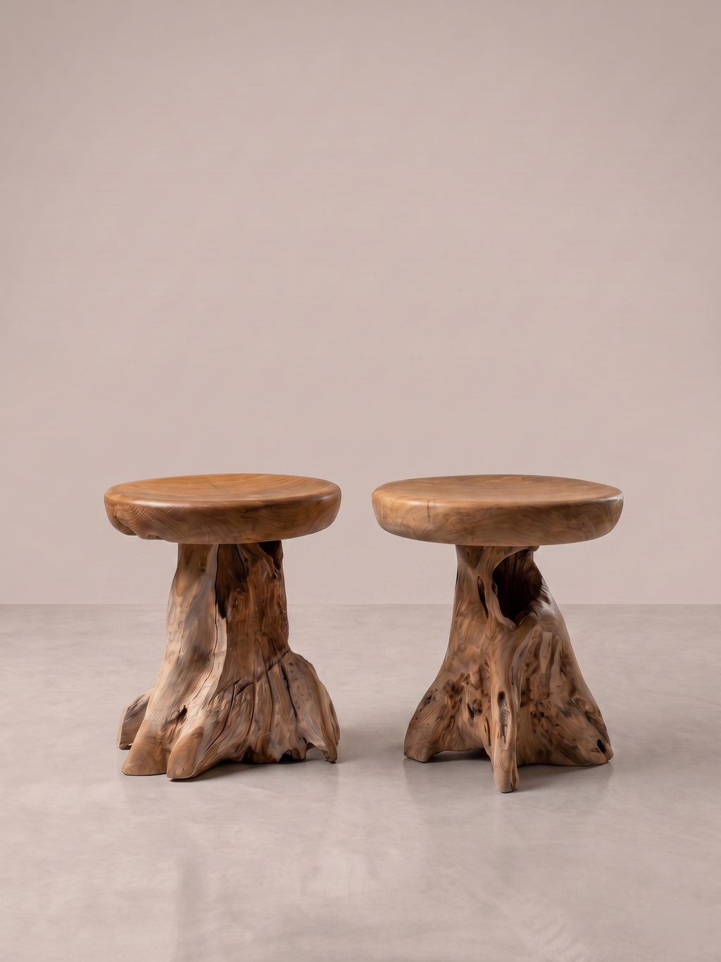 Tabouret Teck massif