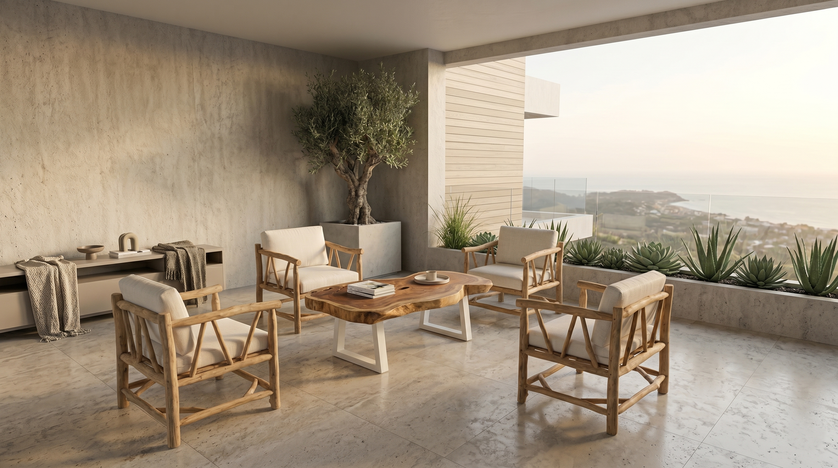 Fauteuil en Teck